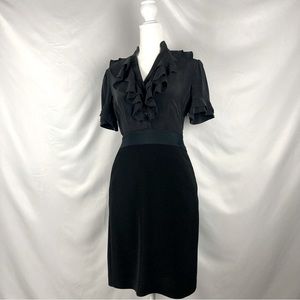 Paul & Joe Silk Ruffle Black Dress - Paris Designer